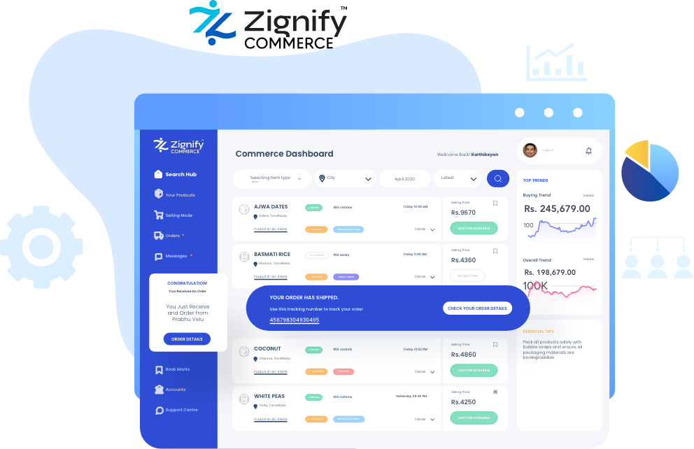 Commerce Dashboard- SIG technologies